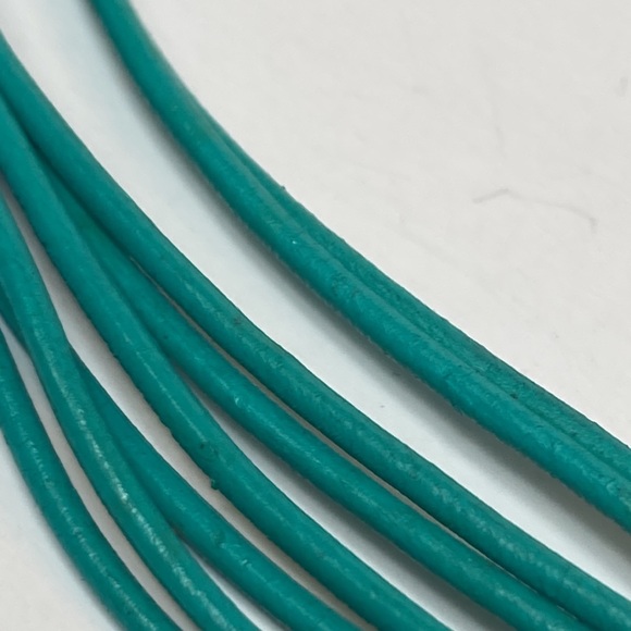 Turquoise Green and Mixed Metal Color Multi Strand Necklace - Picture 15 of 16